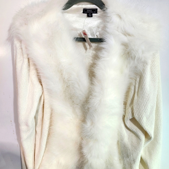 Lisa International Faux Fur Sweater,  NWT. Size 2x - Picture 1 of 8